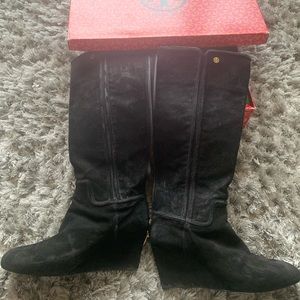 Tory Burch suede black boots